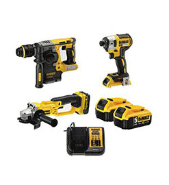 סט פטישון משחזת מברגה אימפקט DEWALT 18V